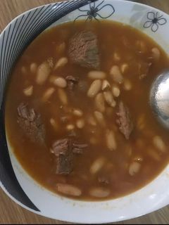 صورة لوصفة فاصولياء باللحم