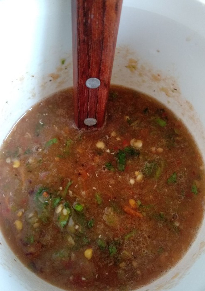 Una foto de Salsa asada