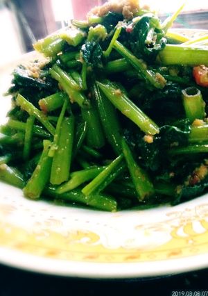Foto resep Kangkung tumis ebi