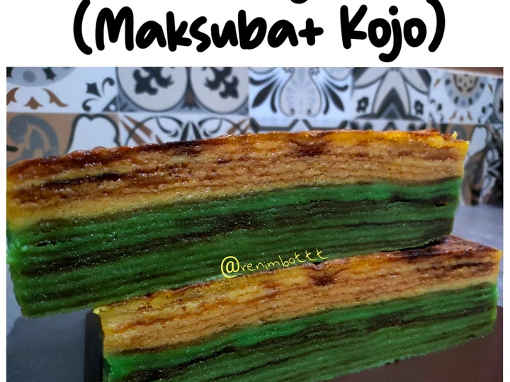 Langkah Mudah untuk Membikin Resep Lapis Makojo (Maksuba + Kojo) | Kue Lebaran LARIS MANIS 😆🥰🤤 yang Uenak Anti Ribet, Mantap Sekali