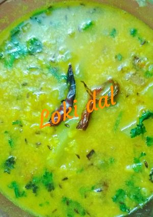 A picture of Lauki dal.
