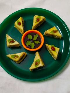A picture of Moong daal dhokla.