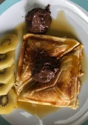 A picture of Nuttella pancake.