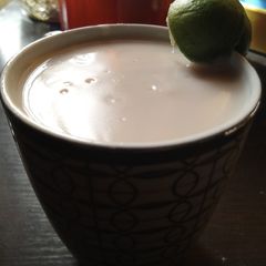A picture of My kunun white rice with peanut.