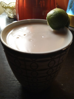 A picture of My kunun white rice with peanut.