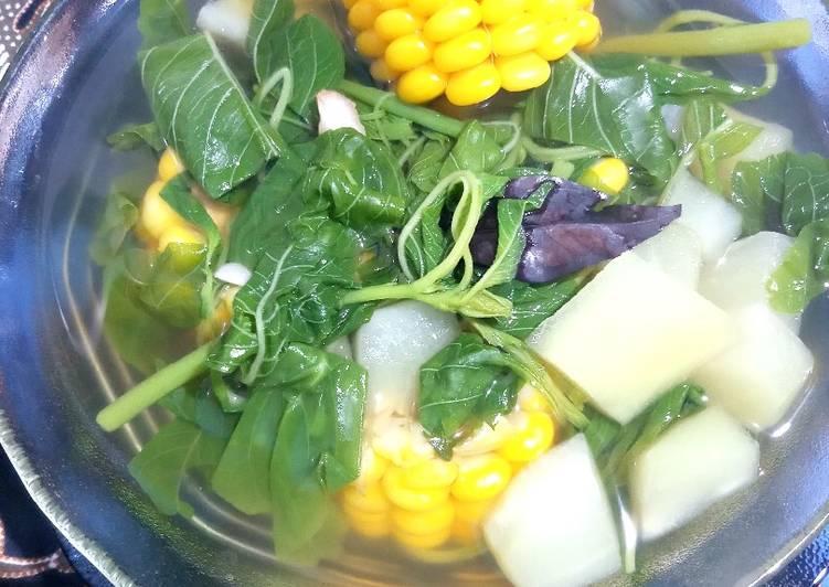 Bagaimana Menyiapkan Sayur bening simple, Lezat Sekali