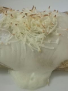 Una foto de Crepes de acelgas y queso fresco