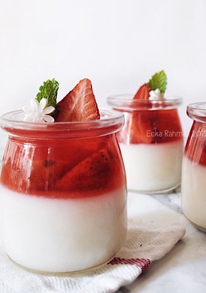 Foto resep Jello Pudding Strawberry