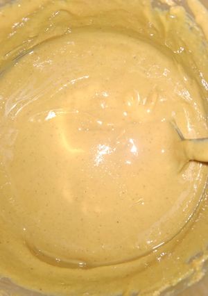 A picture of Home-made peanut butter.