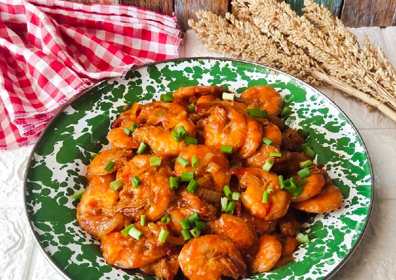Udang Goreng Saus Padang