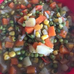 A picture of Vegetable Broth with Coriander.