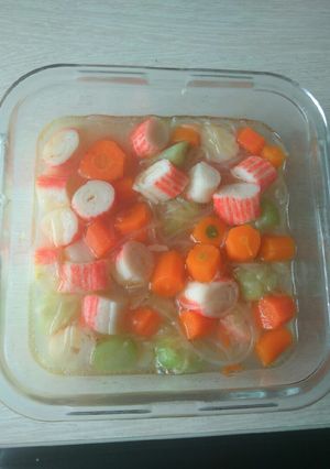 Foto resep Sop Oyong Baso Seafood