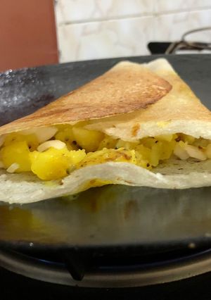 A picture of Masala dosa.