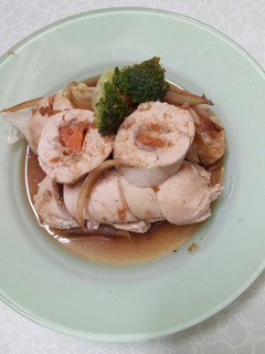Foto resep Ayam Roll Saus Jepang - menu diet