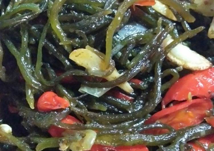 Tumis karangan / rumput laut