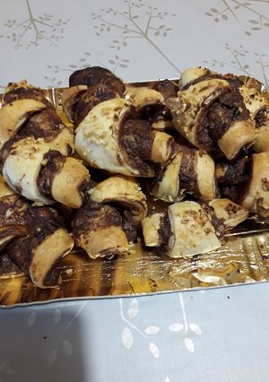 Foto di Cornetti pasta sfoglia alla nutella express