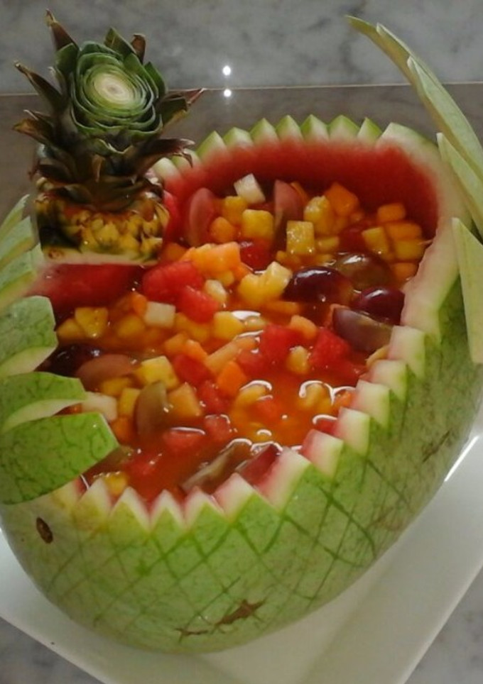 Una foto de Coktail de frutas