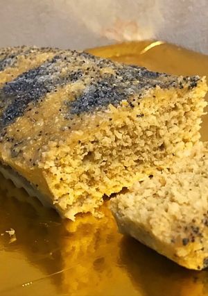 Una foto de Budín de naranja y avena saludable. Al microondas u horno