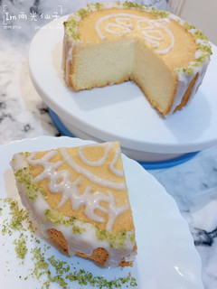 奶香蜜戚風蛋糕(氣炸鍋版) 的食譜成品照片