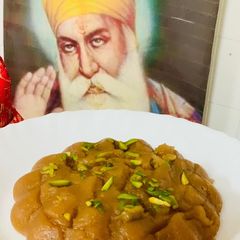 A picture of Kadha Prashad.