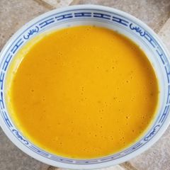 A picture of Red curry squash soup.