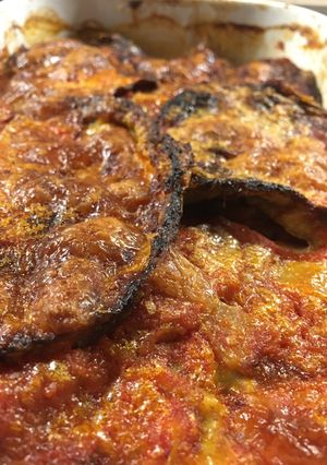 Zdjęcie przepisu Parmigiana ze smażonego bakłażana.