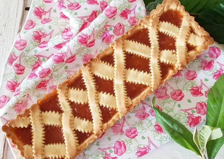 Crostata con confettura di nespole bio🌱🥭