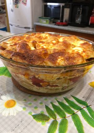 Rakott krumpli szaftosan recept fotója