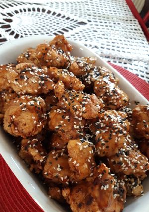 O poză a rețetei Pui dulce acrișor (rețetă asiatică).