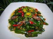 Gambar tumis bunga genjer saus tiram