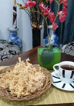 Foto resep 1. Peyek Kacang Renyah