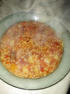 Una foto de Guiso de fideos munición