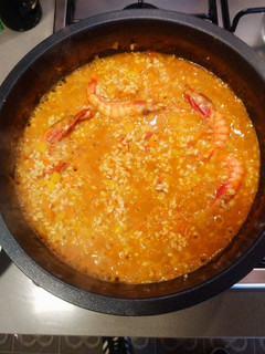 Una foto de Arrocito con gambas