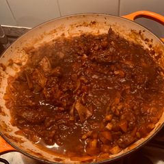 Slow cooked beef ragu A picture of Slow cooked beef ragu.