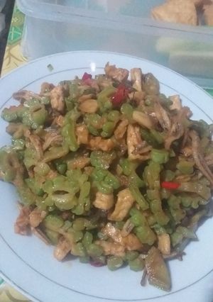 Foto resep Tumis pare teri tempe