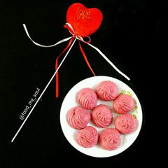 A picture of Delightful Pink Beetroot Cookies.