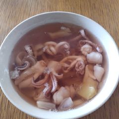 A picture of Squid Head and Tentacles in Soup.