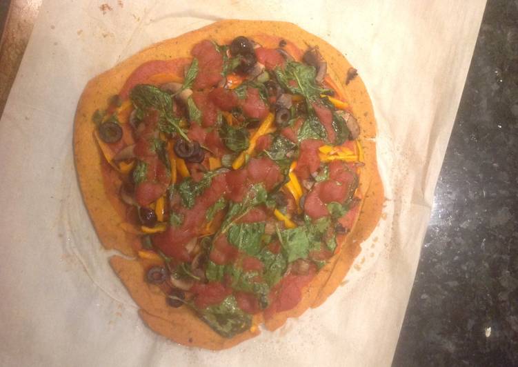 Simple Way to Make Homemade Lentil vegetables pizza