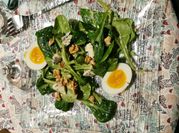 Une photo de salade verte
