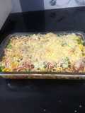 Baked fusili pasta