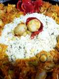 Cous cous con champiñones y vegetales