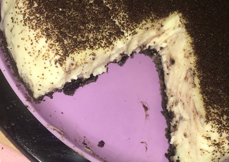 Resep Oreo cheesecake EKONOMIS / puding oreo, Sempurna
