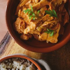 A picture of Mushroom Stroganoff (Using Foraged Chicken Of The Woods).