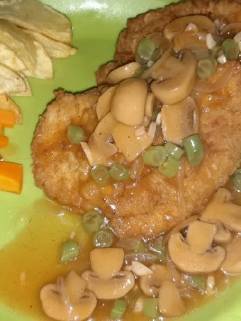 Cara Mudah Membuat Resep Steak ayam "chicken steak mushrooms sauce homemade" yang Sempurna Anti Ribet, Bikin Ngiler