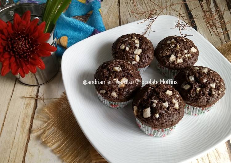 Tiramisu Chocolate Muffins
