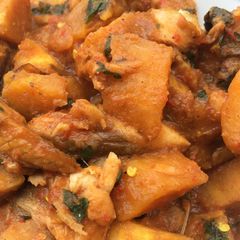 A picture of Half Ripe Plantain Porridge.