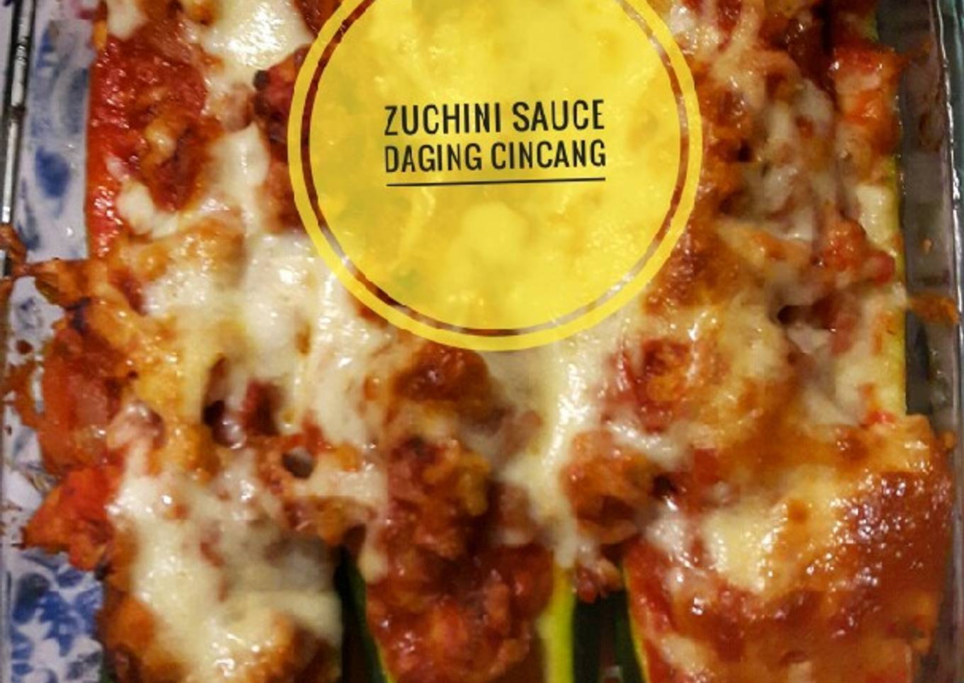 Zuchini Daging Cincang (Sauce Spaghetti)