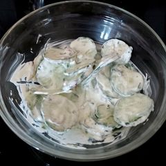 My Cucumber Side Salad 🥰 A picture of My Cucumber Side Salad 🥰.