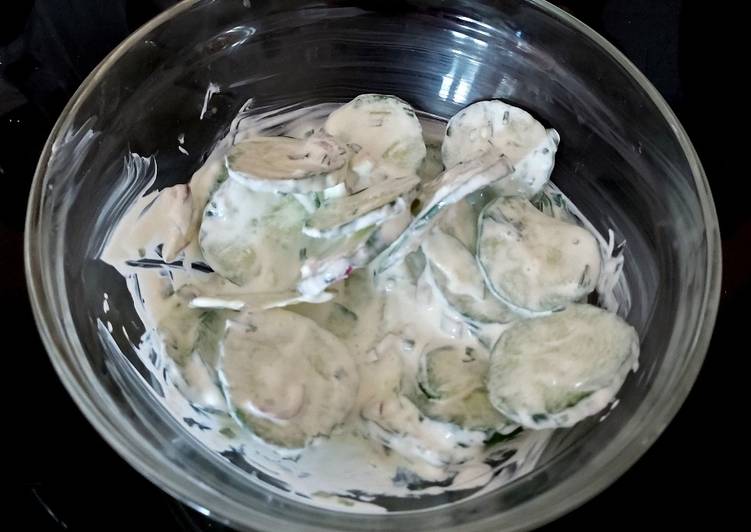 My Cucumber Side Salad 🥰