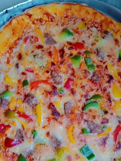 صورة لوصفة بيتزا 🍕بسيطه 🤷🏻♀️